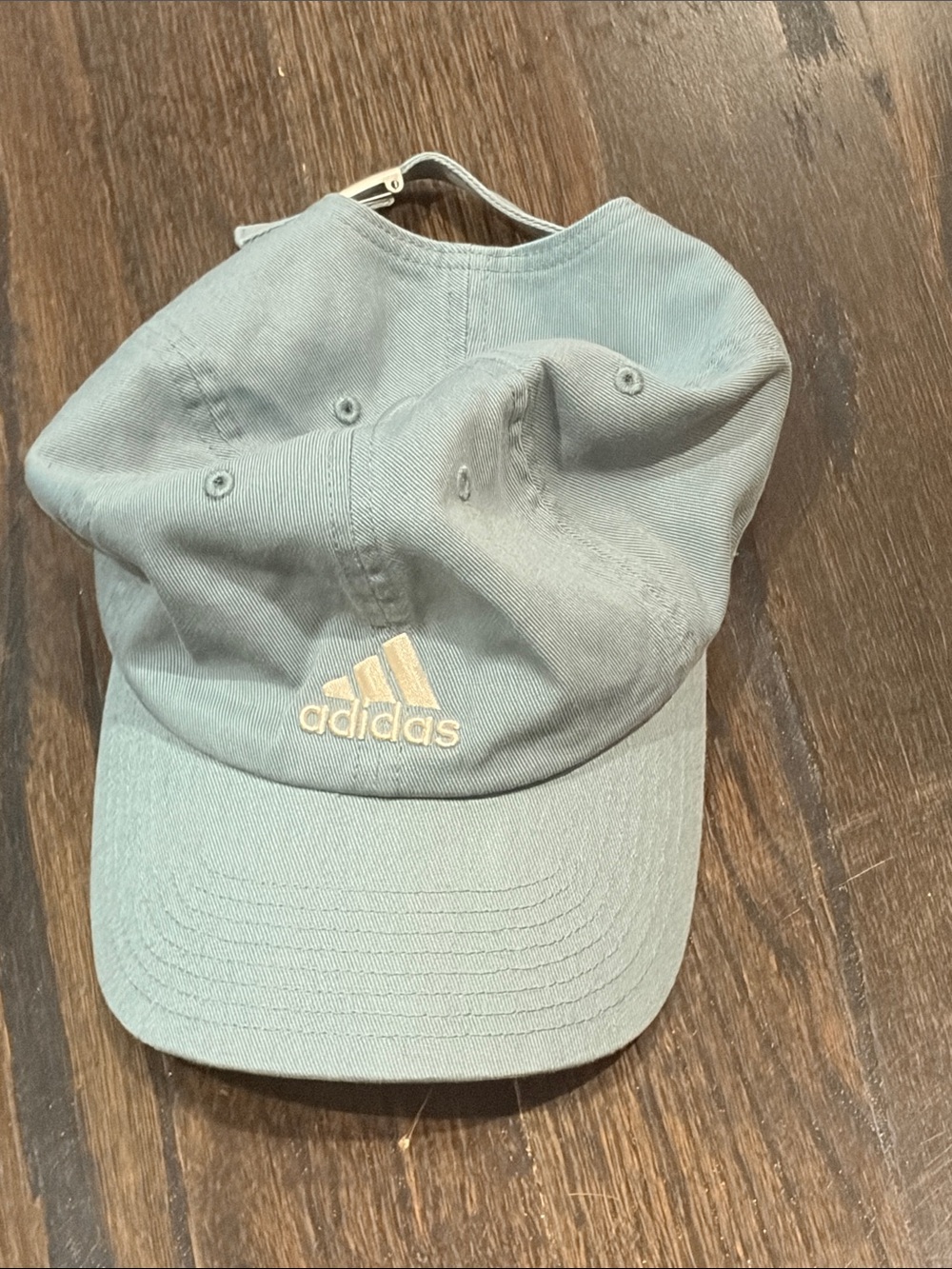 adidas Sage Green Baseball Cap with Cream Logo